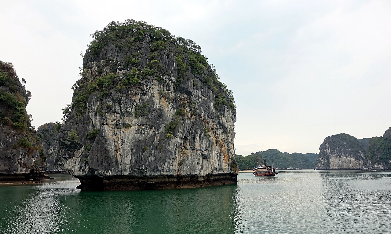 Lan Ha Bay limestone towers