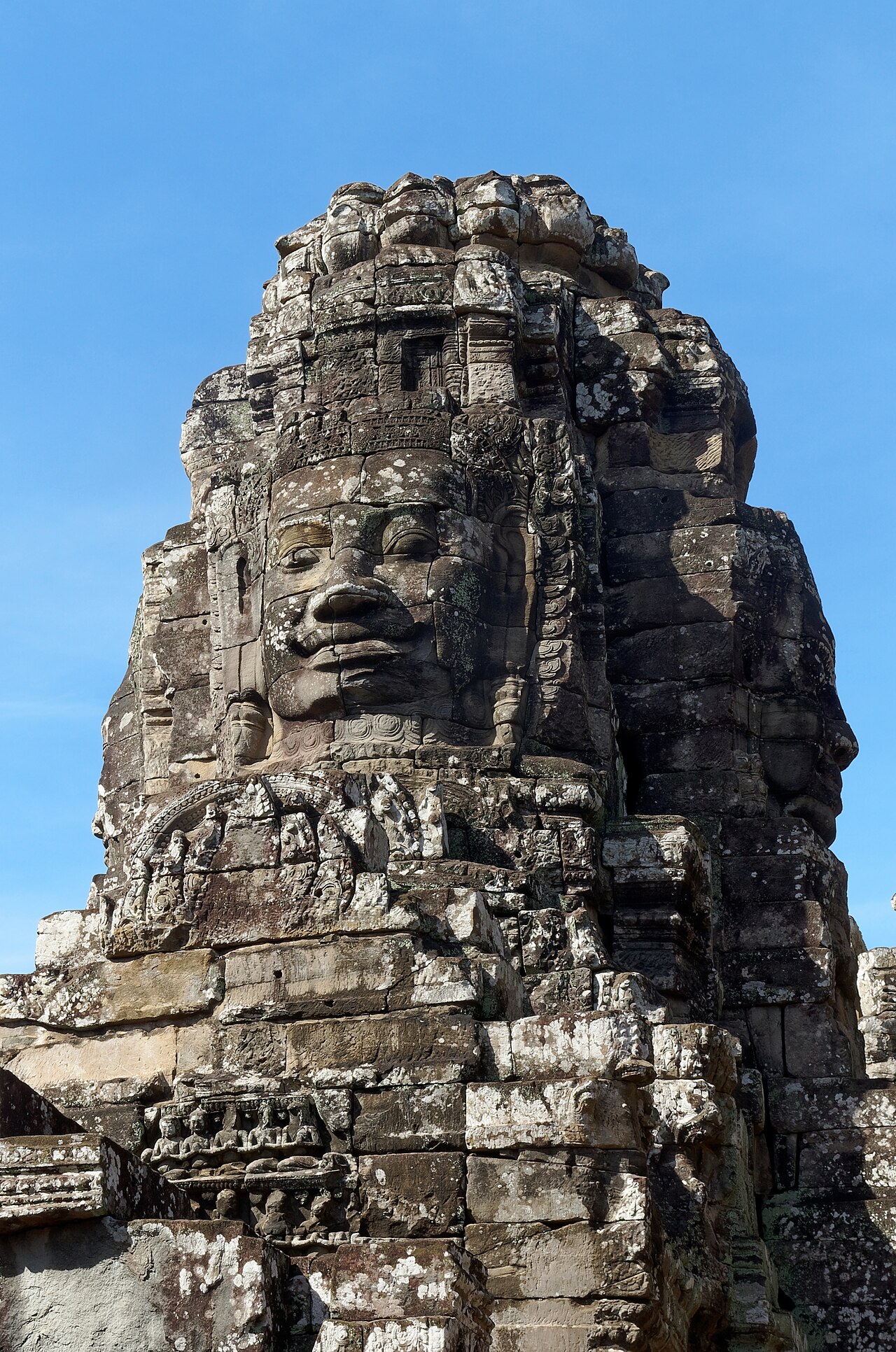 Bayon stone faces